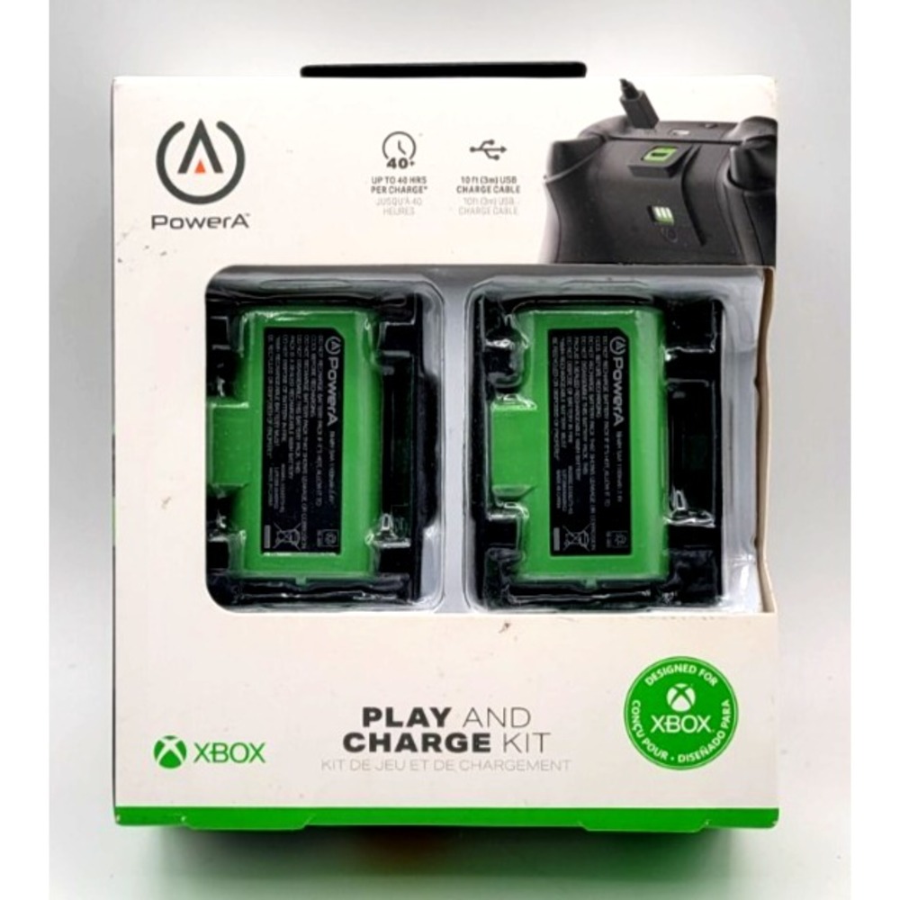 PowerA Play and‎ Charge Kit for Microsoft Xbox Series X/S Xbox One 2-Pack NEW